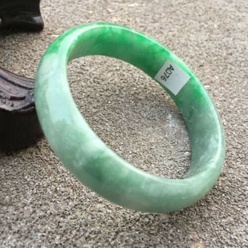 10% OFF- 51/52/53mm Certified Natural Jadeite Emerald A*Jade Handcarved Bangle GX3652