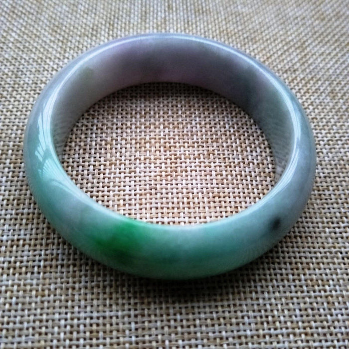 10% OFF- 52/53/54 mm Certified Natural 3 Color Jadeite Emerald A Jade HandCarved Bracelet Bangle T829