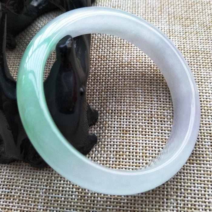 10% OFF- 54/55/56 mm Certified Natural 3 Color Jadeite Emerald A Jade HandCarved Bracelet Bangle Z211