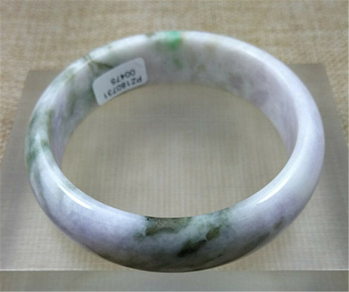 10% OFF- 54/55/56mm Certified Natural Lavender Jadeite Emerald A Jade Bangle PZ0475
