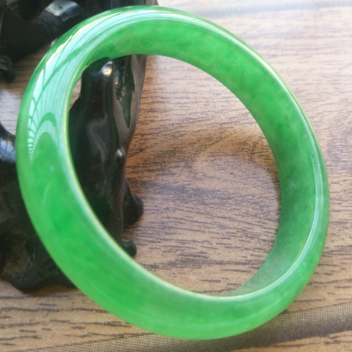 10% OFF- 55/56/57mm Certified Natural Jadeite Emerald A Jade Bangle XZ649