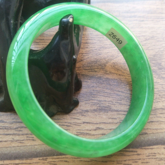 10% OFF- 55/56/57mm Certified Natural Jadeite Emerald A Jade Bangle XZ649