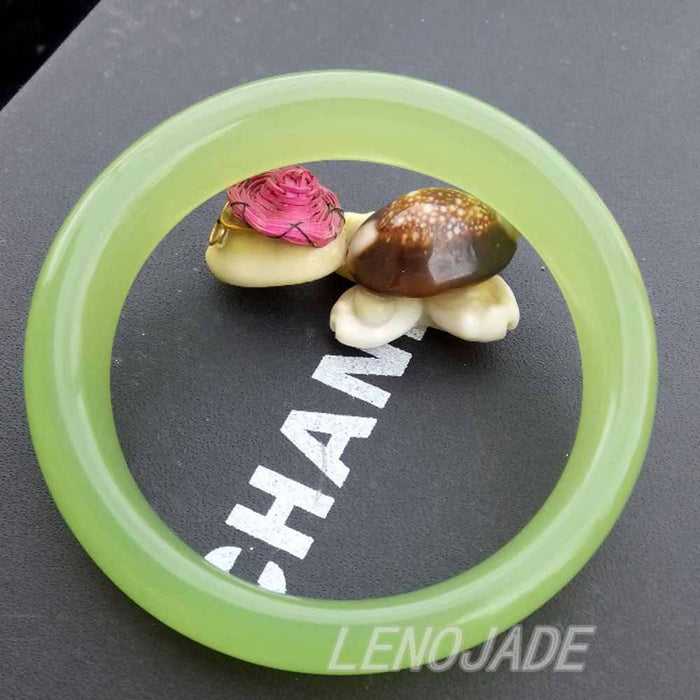 10% OFF on Sales) 60-61 mm Certified Natural Emerald Xiu Jade Bracelet Bangle《Grade A》