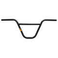 Animal Liberty Bar (22.2mm Clamp): Black chromoly BMX handlebar featuring a crossbar and a small orange logo on the left side of the center, inspired by the iconic Animal Liberty Bar design.