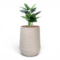 Artemis Planter L 53x69.5 Beige with Calla Lily 90cm