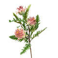 Artichoke Bush Pink Silk Flower Stem - 58cm