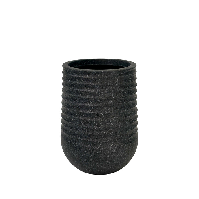 Artimis Mediterranean Beige Pot 39x51cm Terrazzo style, medium size, eco-friendly & weatherproof. Lightweight.