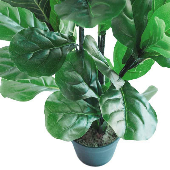 Plant Couture - Artificial Plants - Fiddle Leaf Ficus 87cm - Close Up Of Stems And Leaves