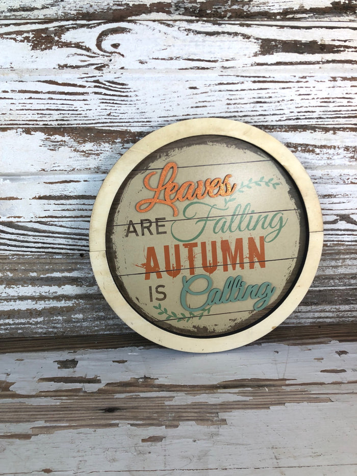 Autumn is Calling Sign