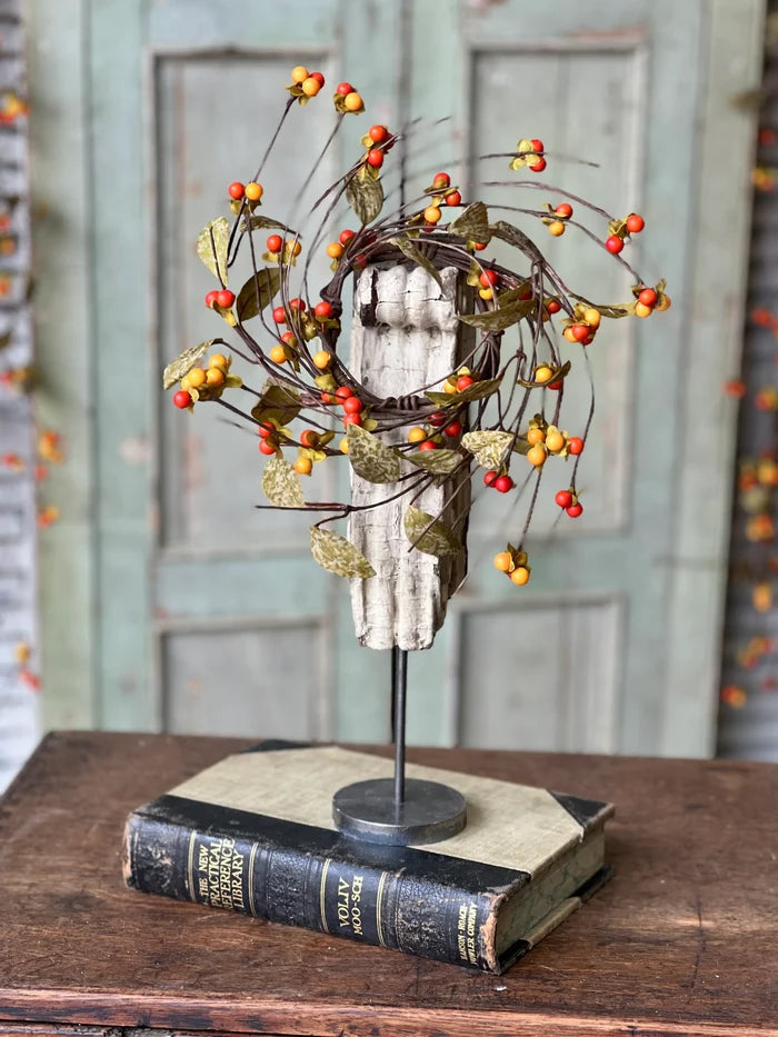 Bittersweet + Leaves Candle Ring