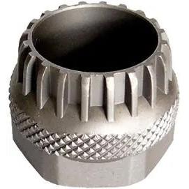 The Bottom Bracket Removal Tool (Suit STD + ISIS BBs) features ridged edges and a knurled grip for installing and removing Shimano and internal type sealed bearing bottom brackets.