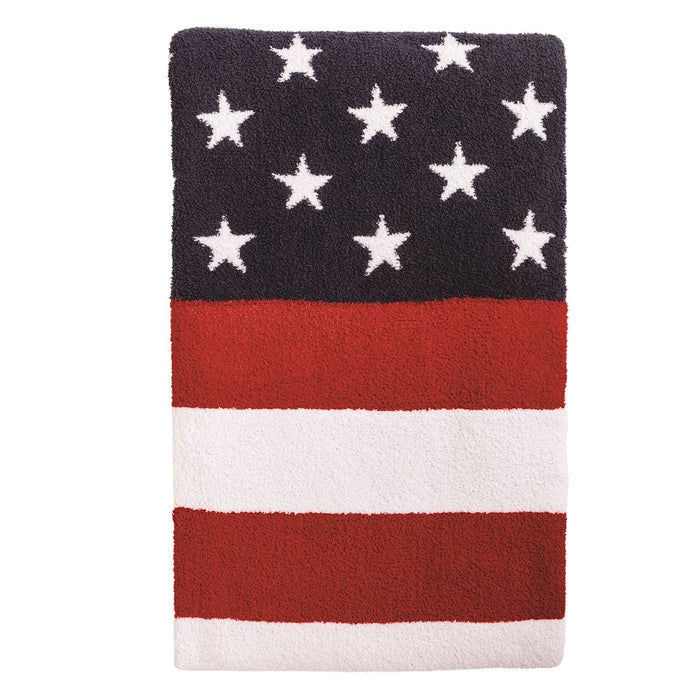 Chenille American Flag Blanket