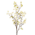 Cherry Blossom White Silk Flower Stem - 102cm