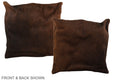 Chocolate Cowhide Pillow #A36141