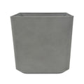 Sage Grey Cubic Planter 44x44x43cm. Eco-friendly lightweight polyresin that is weather proof.