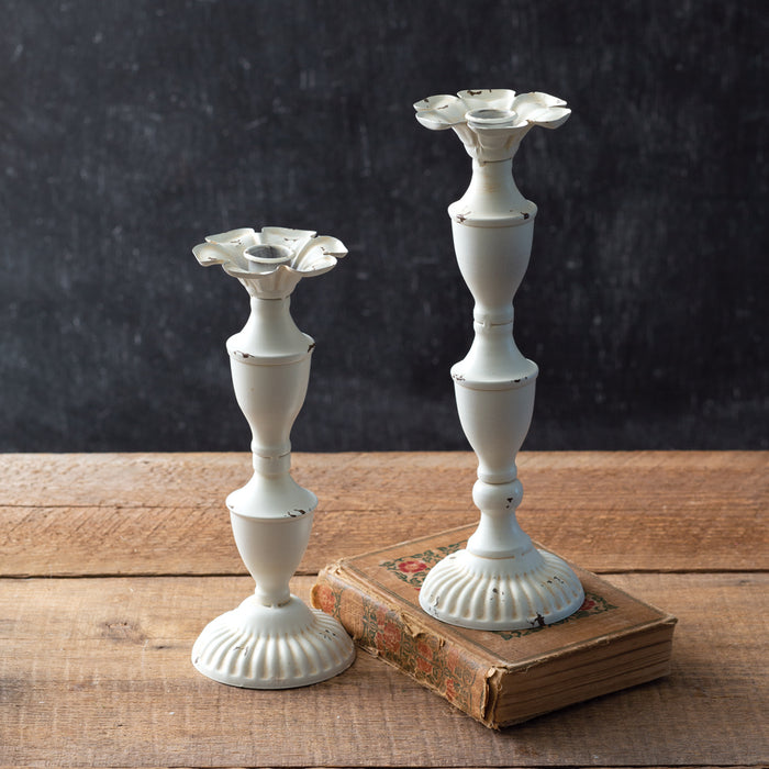 Delilah Metal Candlestick Set