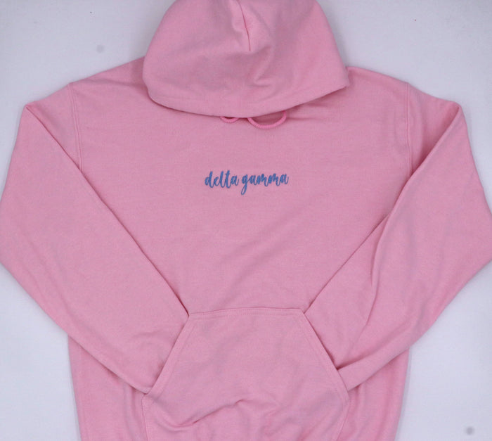 Delta Gamma Script Hoodie