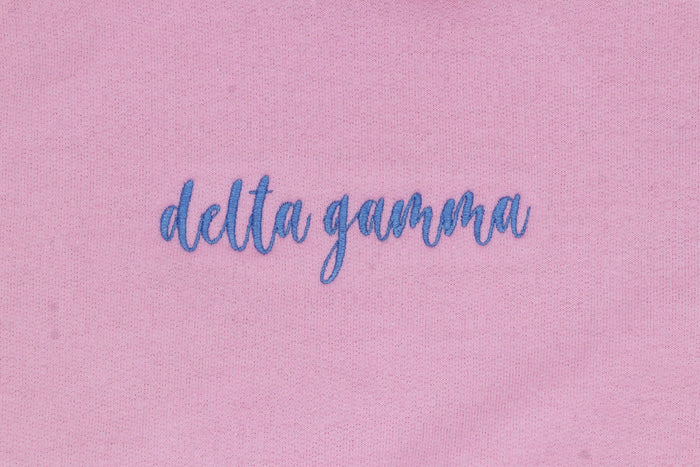 Delta Gamma Script Hoodie