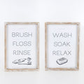 Double Sided Bathroom Sign