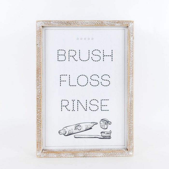 Double Sided Bathroom Sign