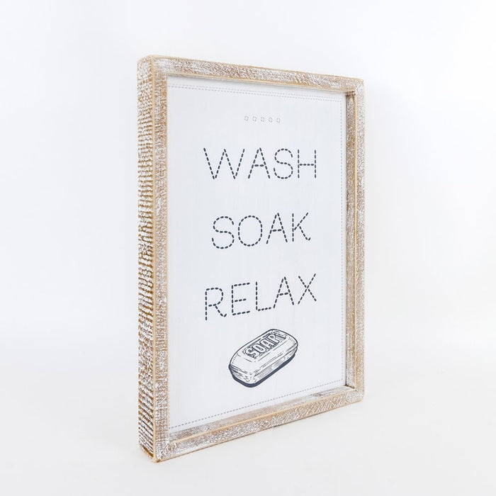 Double Sided Bathroom Sign