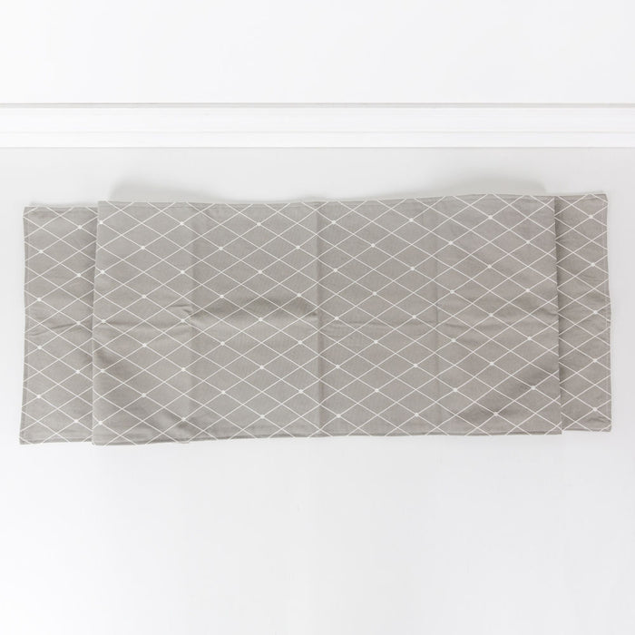 Double Sided Plaid & Crisscross Table Runner