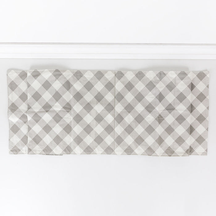 Double Sided Plaid & Crisscross Table Runner