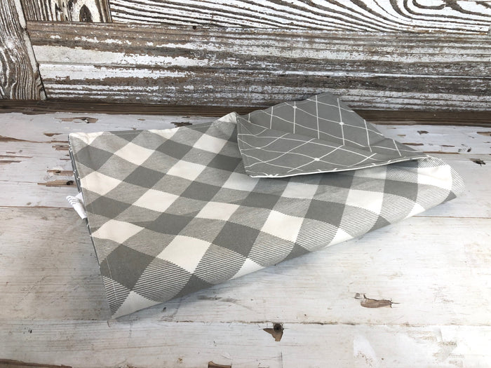 Double Sided Plaid & Crisscross Table Runner