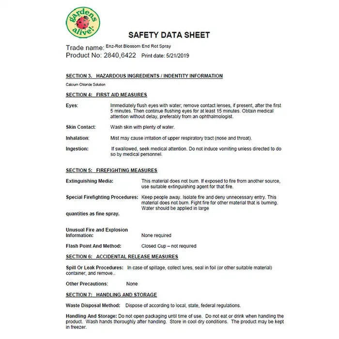 Enz-Rot™ Blossom-End Rot Concentrate Spray