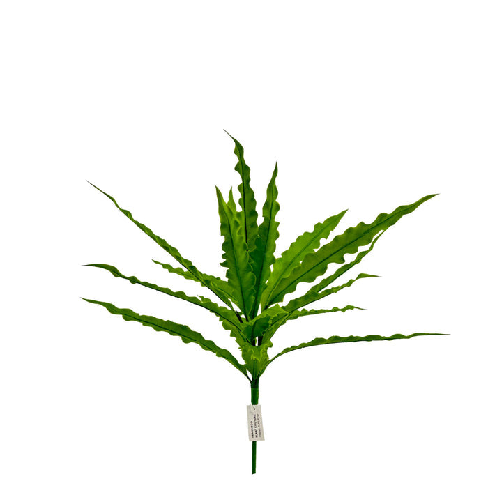 Birdnest Fern 18 Leaves Filler - 45cm. Artificial plants, fillers, foliage and trees available from www.plantcouture.co.za. Front full view.