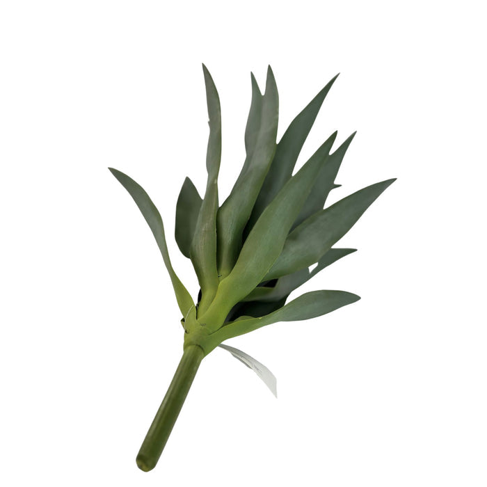 Filler Yucca - 42cm. Front view lying down of artificial plant available from Plant Couture.