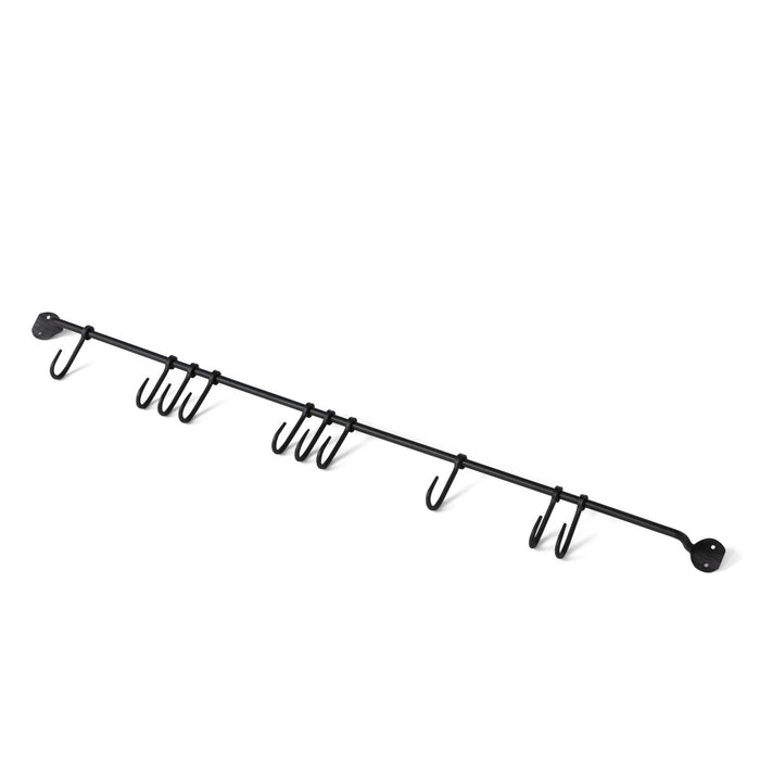 Forged Iron Rack With Hooks