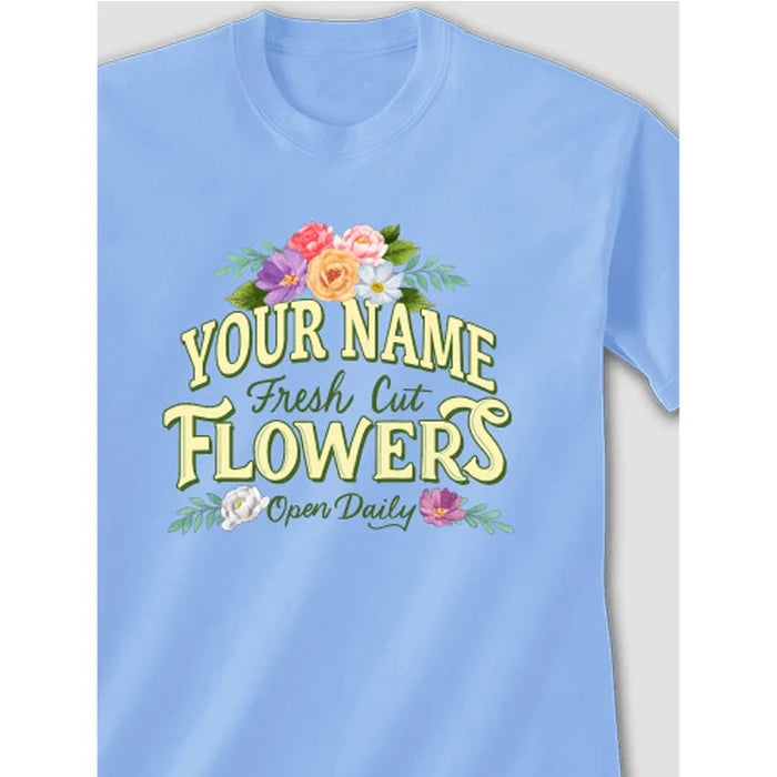 Fresh Cut Flowers - Adult T-Shirt