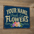 Fresh Cut Flowers - Tin Sign 16 X 12.5