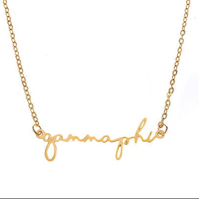 Gamma Phi Beta Script Necklace