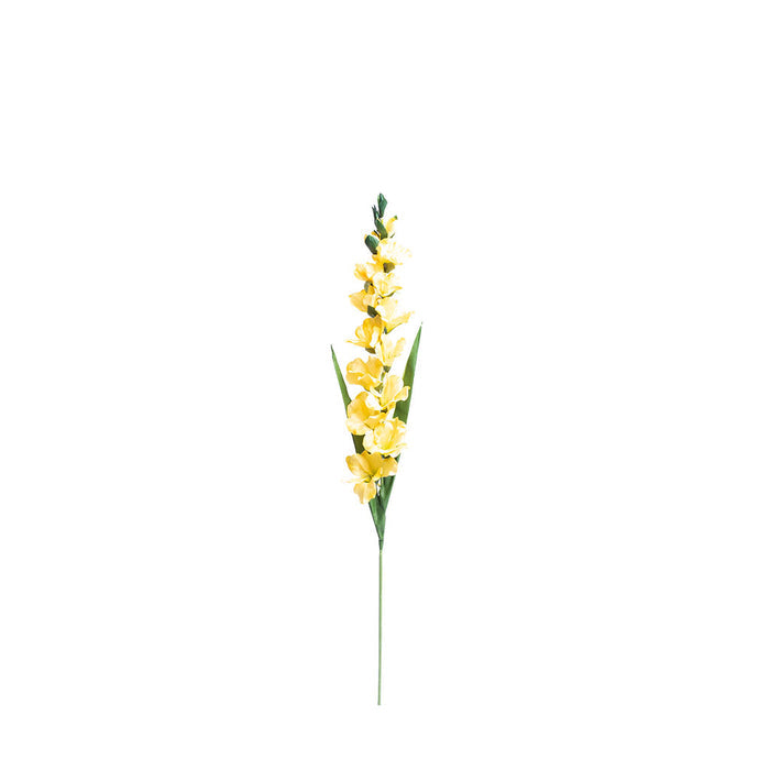 Gladiolus Yellow Silk Flower Stem - 100cm