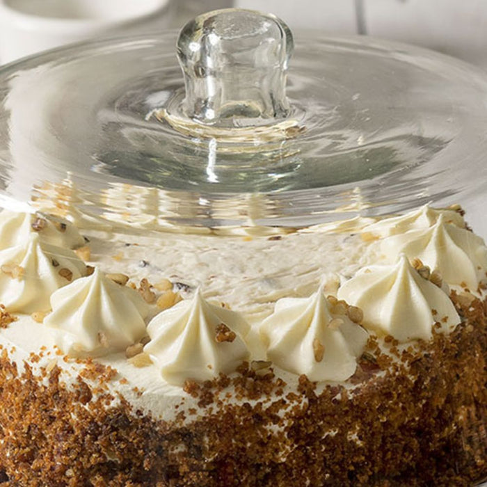 Glass Dessert Cloche with Base