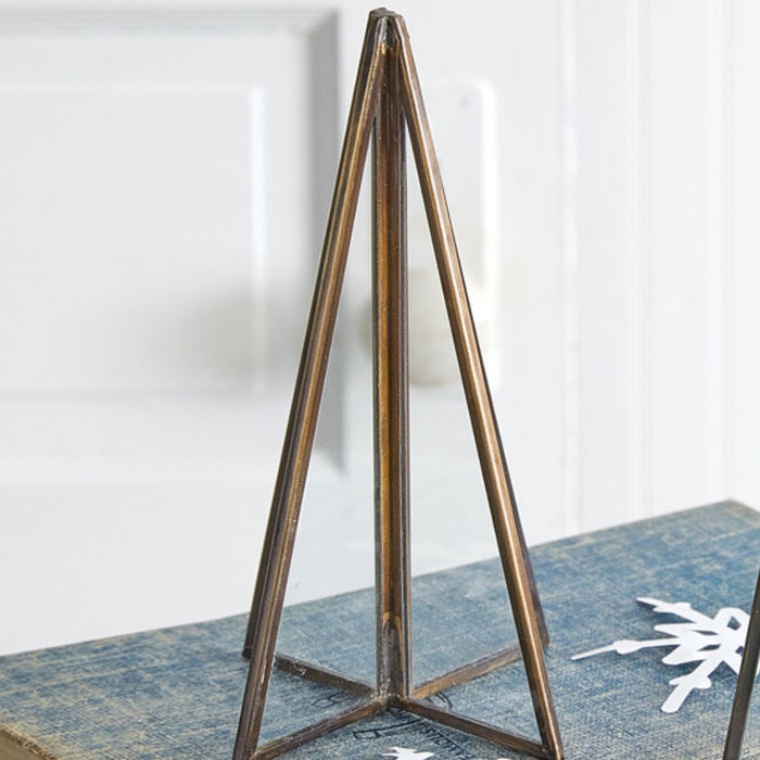 Glass Panel Tabletop Trees