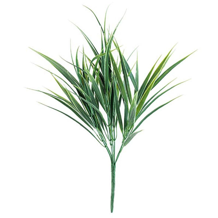 faux grass bush 38cm green