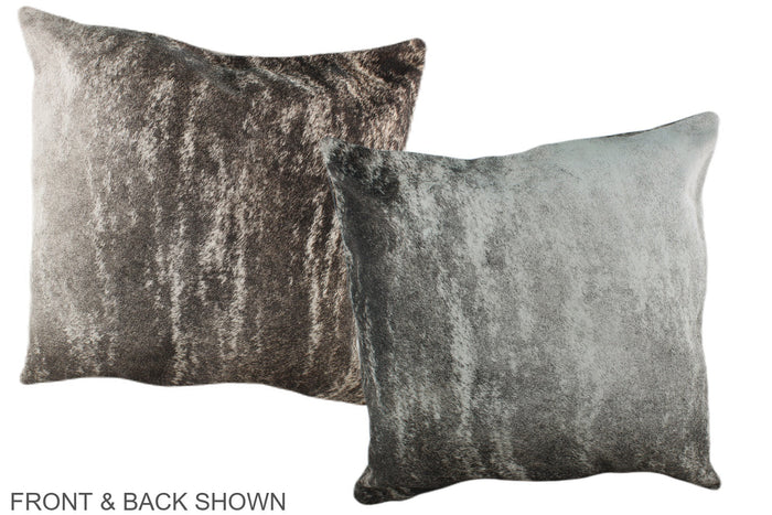 Grey Cowhide Pillow #A36561