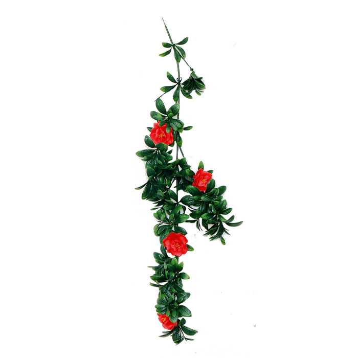 Hanging Gardenia UV Garland Red  - 76cm