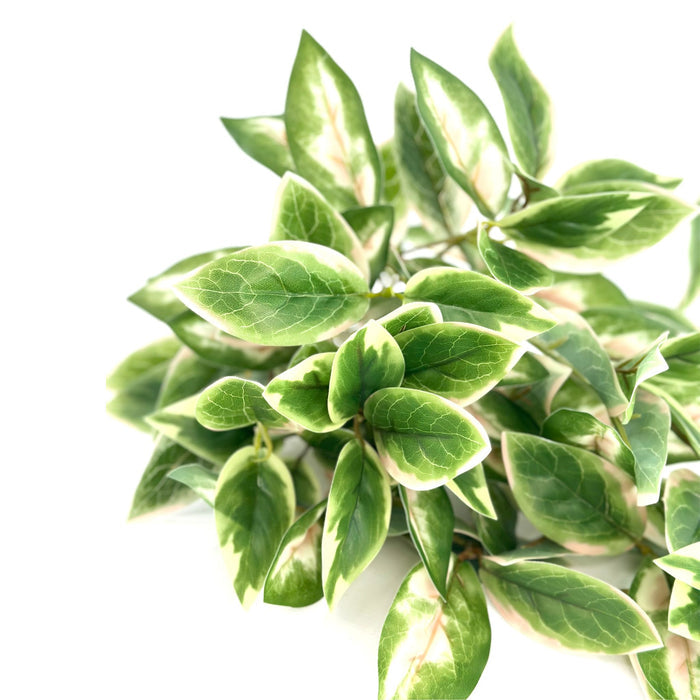 Hanging Real Touch Hoya Leaves Bush - 95cm. Close up. Pink colouring on the leaf. Available from Plant Couture.
