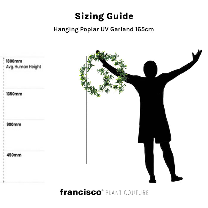 Hanging Poplar UV Garland - 165cm