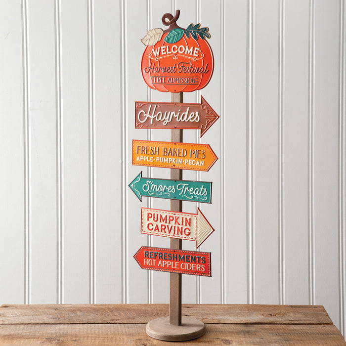 Harvest Festival Directional Sign Stand