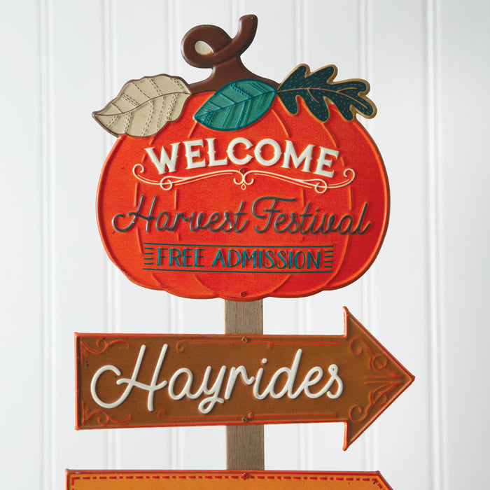 Harvest Festival Directional Sign Stand
