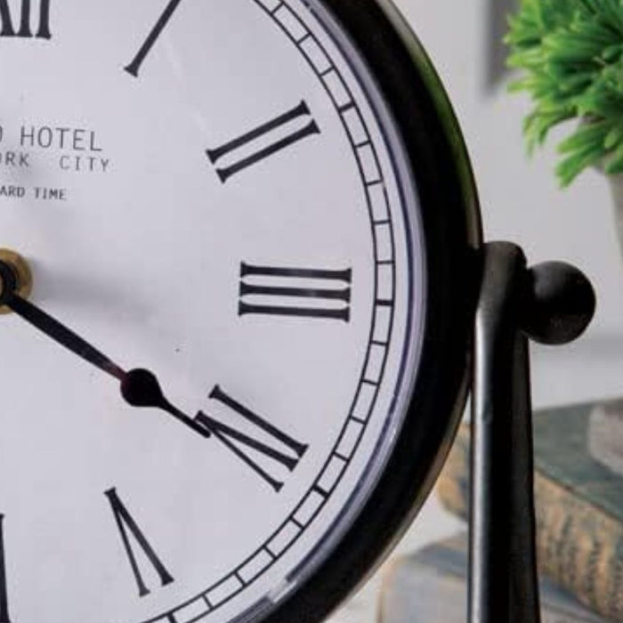 Industrial A-Frame Tabletop Clock