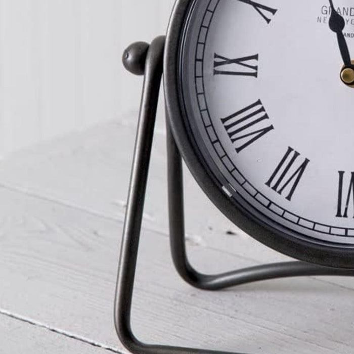 Industrial A-Frame Tabletop Clock