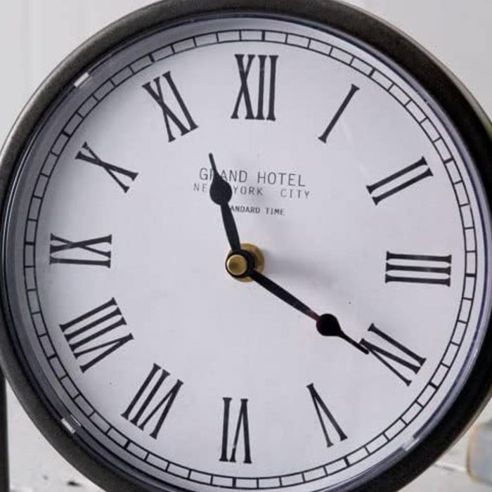 Industrial A-Frame Tabletop Clock