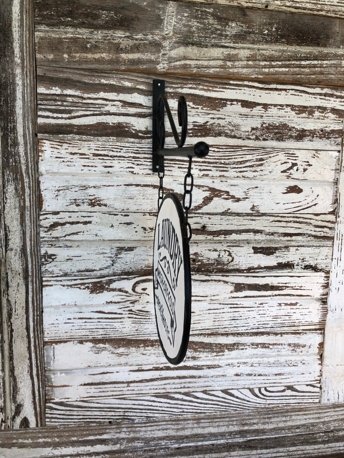 Laundry Tin Hanger Sign