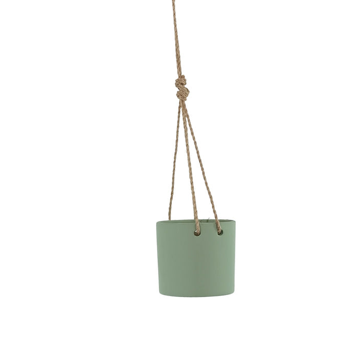 Light Green Ceramic Hanging Pot
